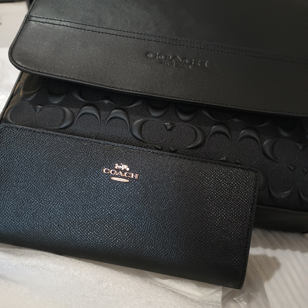 Coach messenger bag and wallet